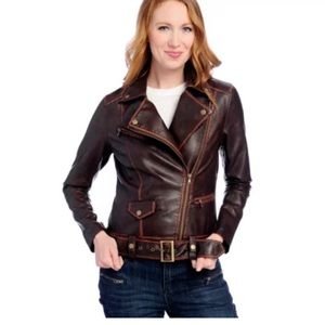 Indigo thread co, size 1X faux leather coat